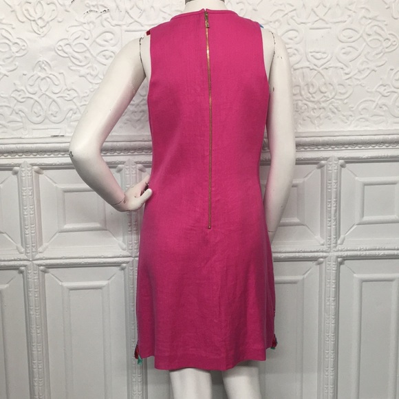 kate spade New Sample Pink Beaded Tassle Dress - Picture 5 of 6